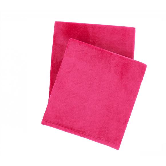 NEW ANNIE SELKE sheepy fleece throw blanket in cerise - Picture 1 of 2